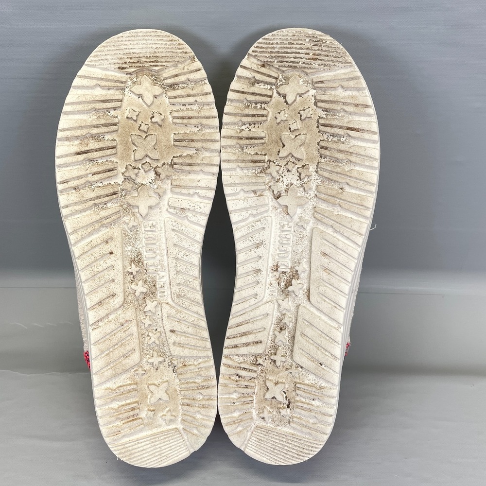 Hey Dude Wendy Funk Boho Pink Beige Casual Shoes Womens Size 10 Slip On Flats - Picture 8 of 10